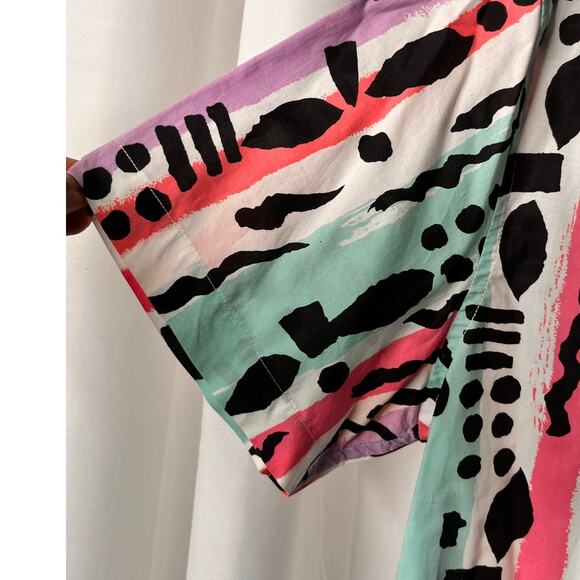 Bonobos Riviera Short Sleeve 90's Bold Geometric Abstract M - Picture 5 of 5